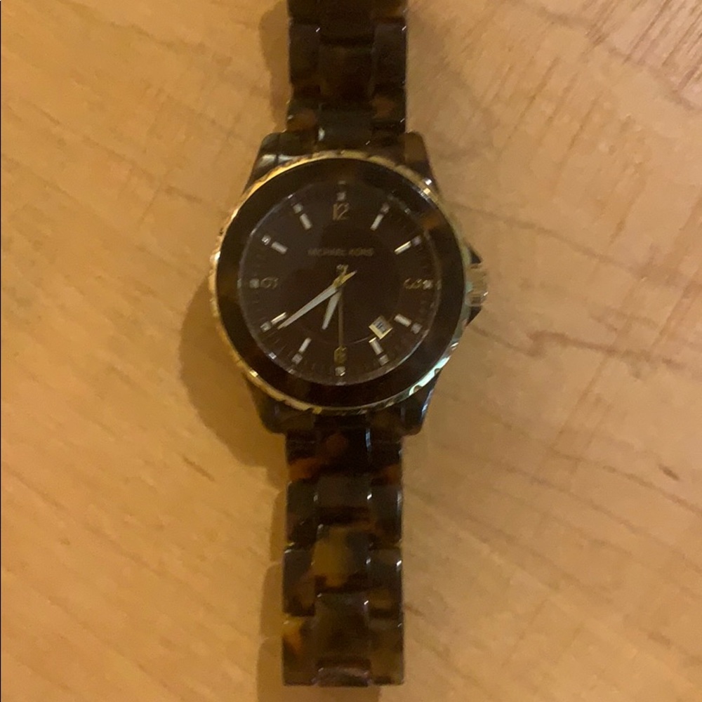 Tortoise Michael Kors watch